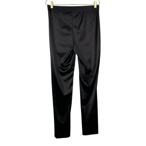 Haute Monde Womens Pants XL Black Shiny Skinny Leg Grunge 369 - Picture 3 of 5